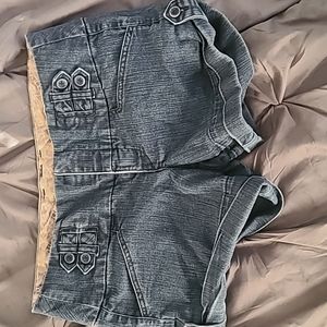 High-waist Denim Shorts